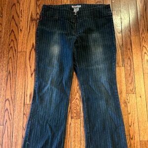 Pinstripe Women's Jeans